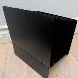 Black Metal Desktop File Document Organizer