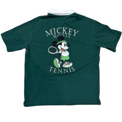 Men's H&M Disney Mickey Mouse Tennis Polo - Green - Size Large