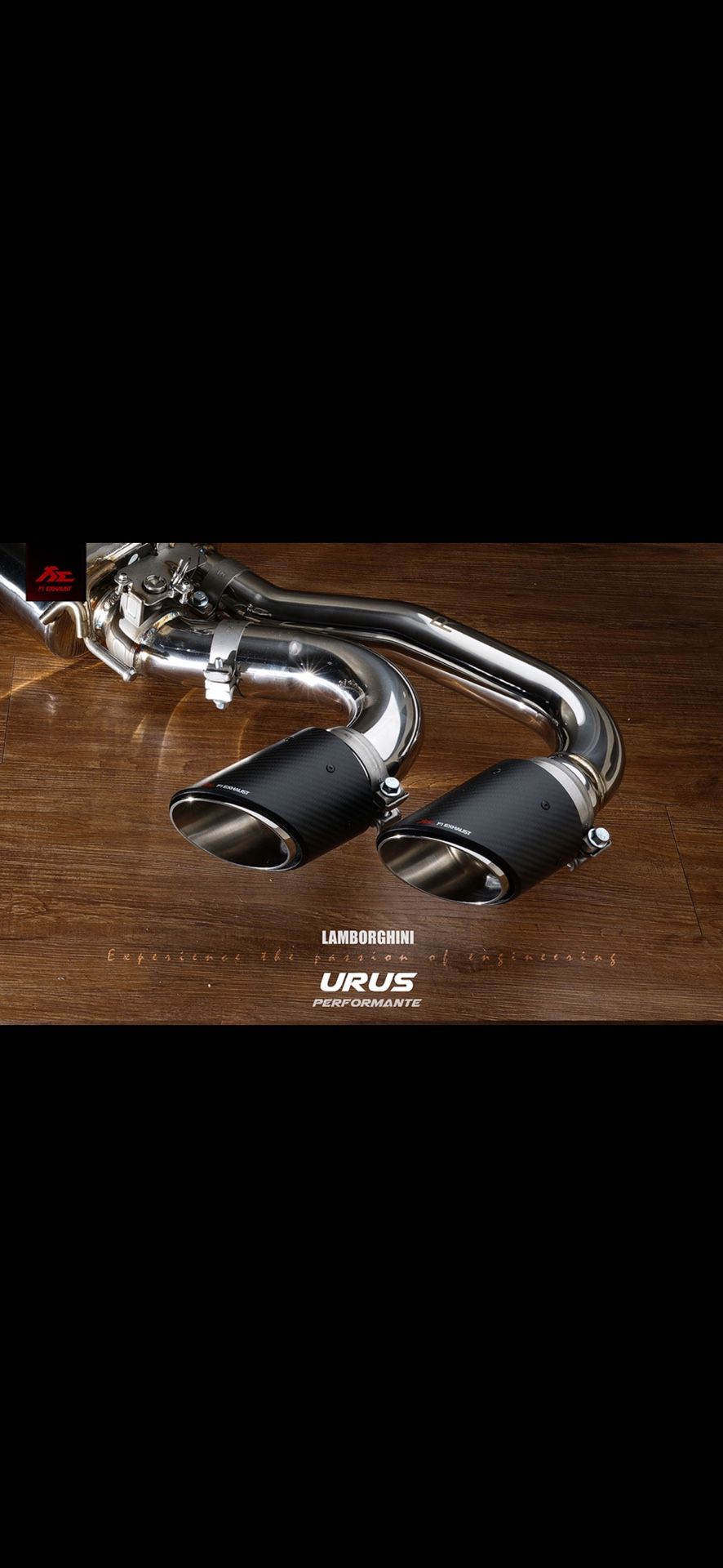Fi Exhaust with Carbon Fiber Tips For Urus