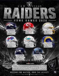 Las Vegas Raiders Tickets