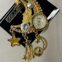 Bonetto Vintage Pin Brooch Quartz Watch