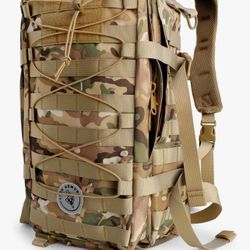 Waterproof Tactical Laptop Backpack, 40L, Rope Model (Camouflage)