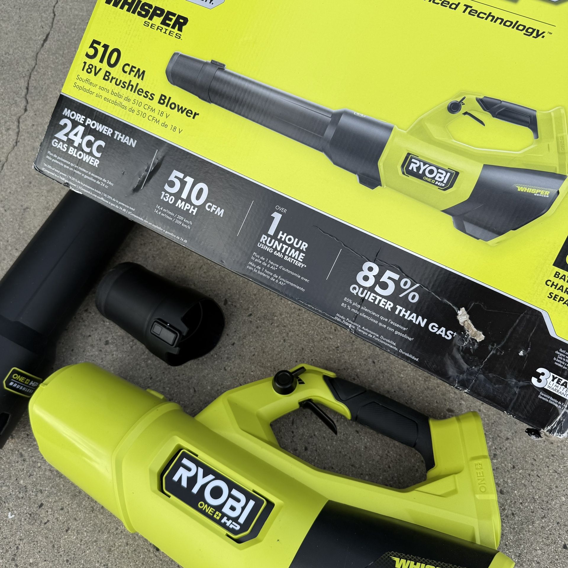 RYOBI 18V ONE+ HP Brushless Cordless 130 MPH 510 CFM Leaf Blower (Tool Only)