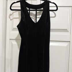 Black Velvet Cocktail Dress