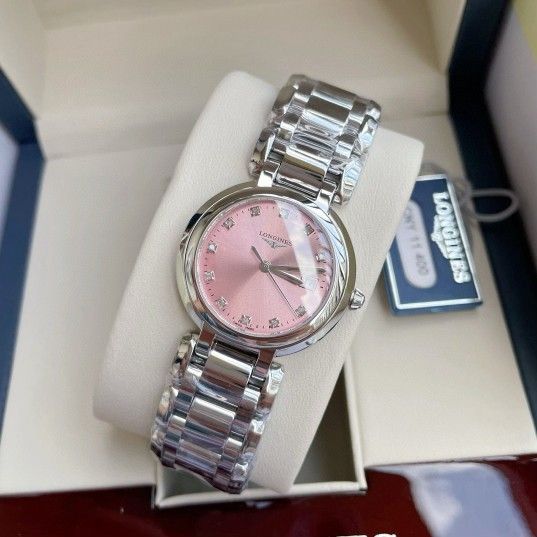 Women's watch with 30mm pink dial, brand new with box and paper