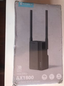 Rock Space AX1800 Wi-Fi 6 Dual Band Wi-Fi Extender