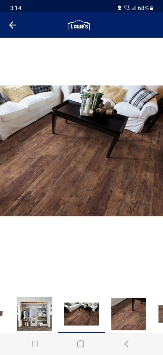 Style Selections Natural Timber Chestnut 8-in x 48-in Glazed Porcelain tile