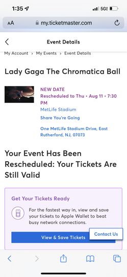 Lady Gaga Floor Section Tickets Section 1 Row 3