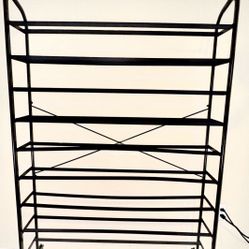 Shoe Rack Black 45-50 Pairs 