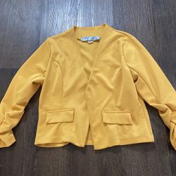 Womans Mustard Jacket Size Large #10