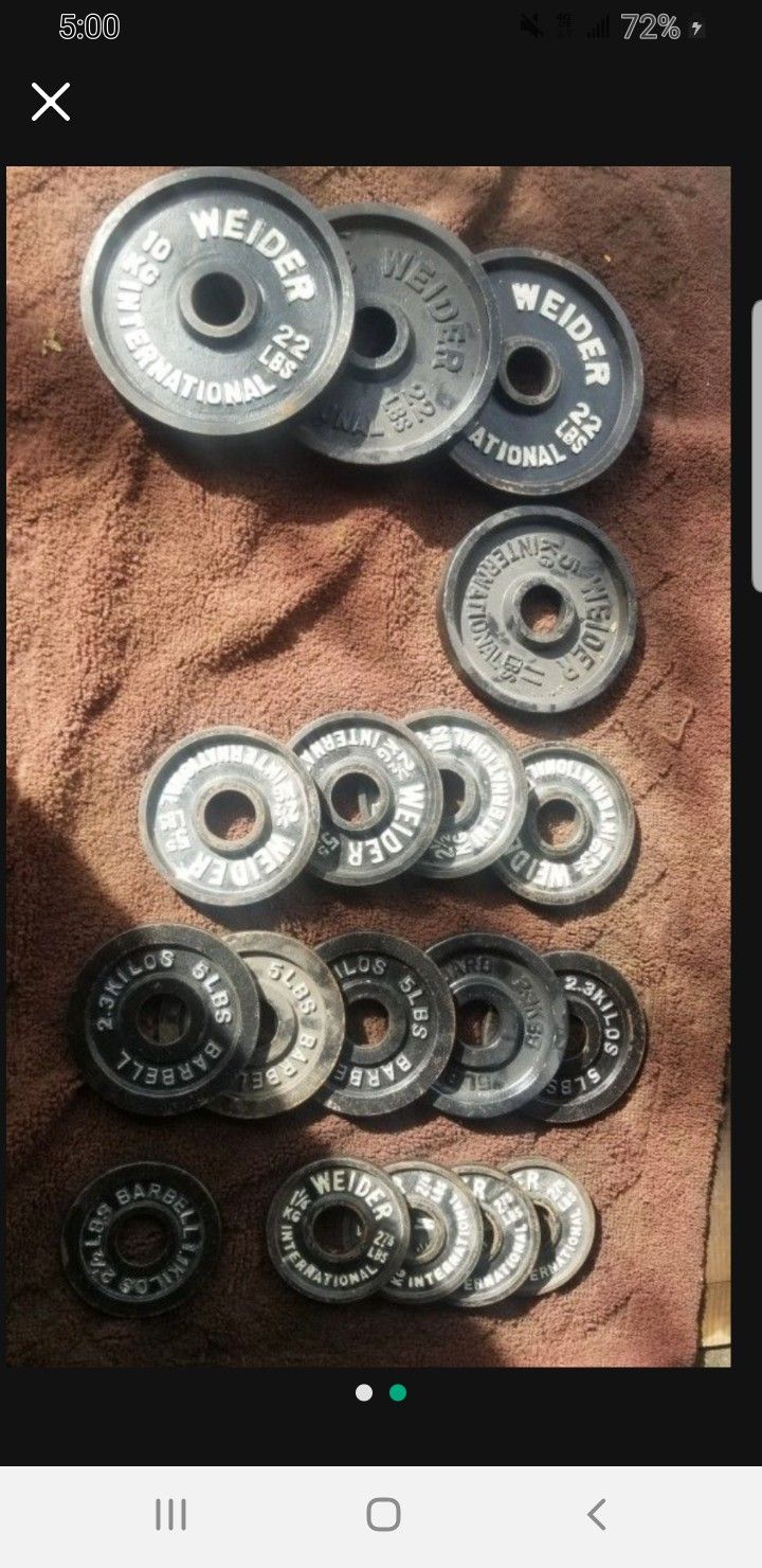 2" OLYMPIC PLATES 134LBs