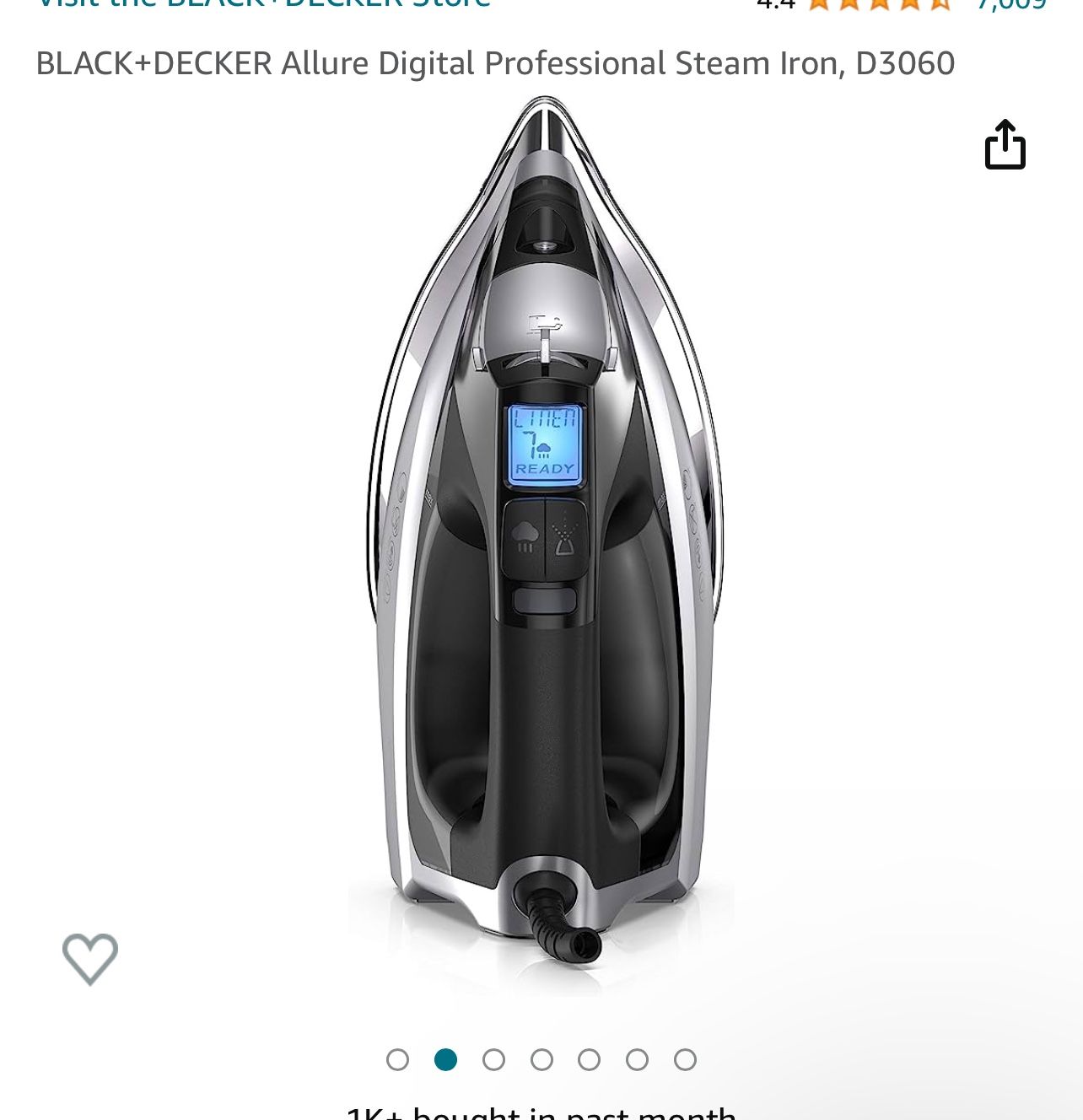 BLACK+DECKER Allure Digital Professional Steam Iron (Brand new, Original Box) Model # D3060