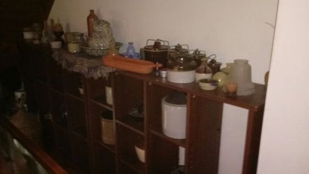 I have 2 Brown cubicle shelves...contents NOT included