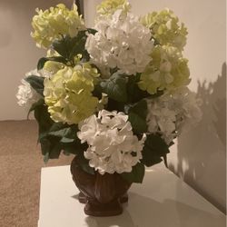 Fake Flower Set With Pot