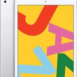 2019 Apple iPad 7th Gen (10.2 inch, Wi-Fi + Cellular, 32GB) Silver (Renewed)