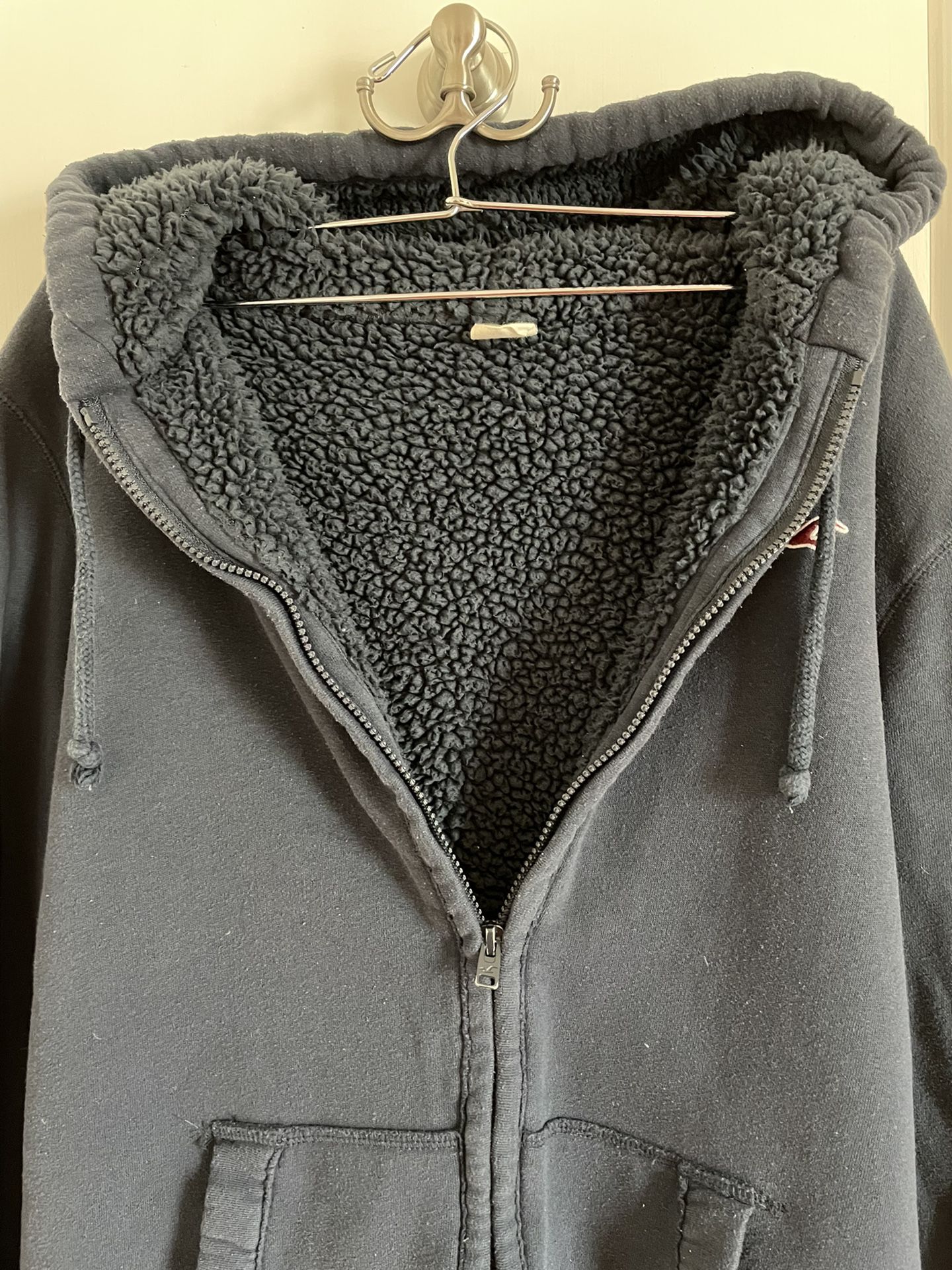 Hollister Sherpa-Lined Hoodie Large