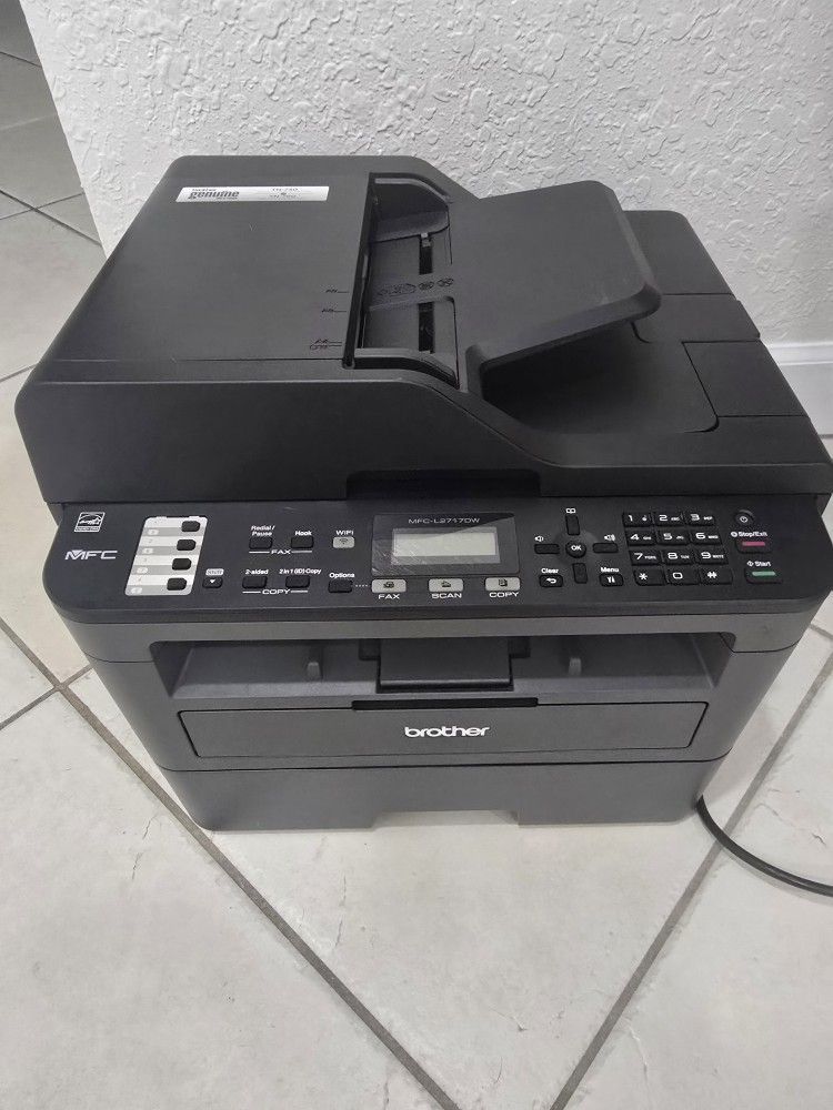 Brothet WiFi All In One Laser Printer, Scanner And Fax MFC-L2717DW