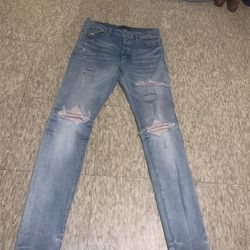 Amiri jeans pink patch