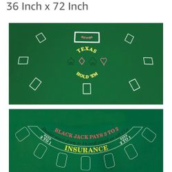 DA Vinci TEXAS HOLD'EM & BLACKJACK CASINO GAME LAYOUT