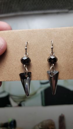 Sterling silver and Swarovski crystals earings