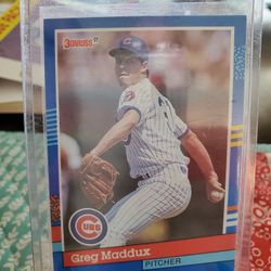 Greg Maddux Duo Variation '91 Donruss Wrong Year Baseball Card 
