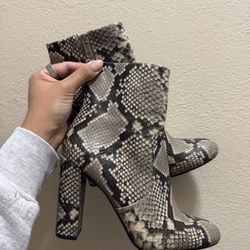 Steve Madden Snake Skin Booties