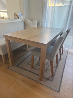 3’x6’ teak wood dining table