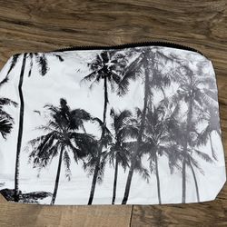 Aloha Collection By Samudura Wet/Dry Bag White And Black Palm Trees