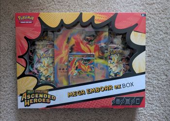 Pokemon Ascended Heroes Mega Emboar EX Box