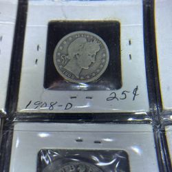 1908 Barber Quarter 