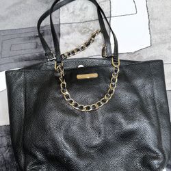 Black Leather Michael Kors Purse