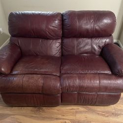 Reclining Leather Loveseat