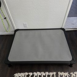Veehoo Chew Proof Elevated Dog Bed - Cooling Raised Pet Cot - Indoor or Outdoor Use, Grey, Large