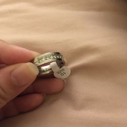 Mens Fashion Stainless Steel Wedding Band Size 10mark I Love You 