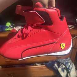 MENS PUMA FERRARI NEO CAT RED MID MOTORSPORT F1 SCUDERIA RACING DRIVING SHOES