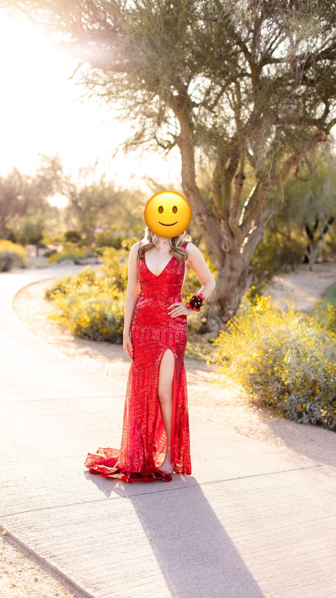 Formal Red Sequin Dress- Perfect For Prom