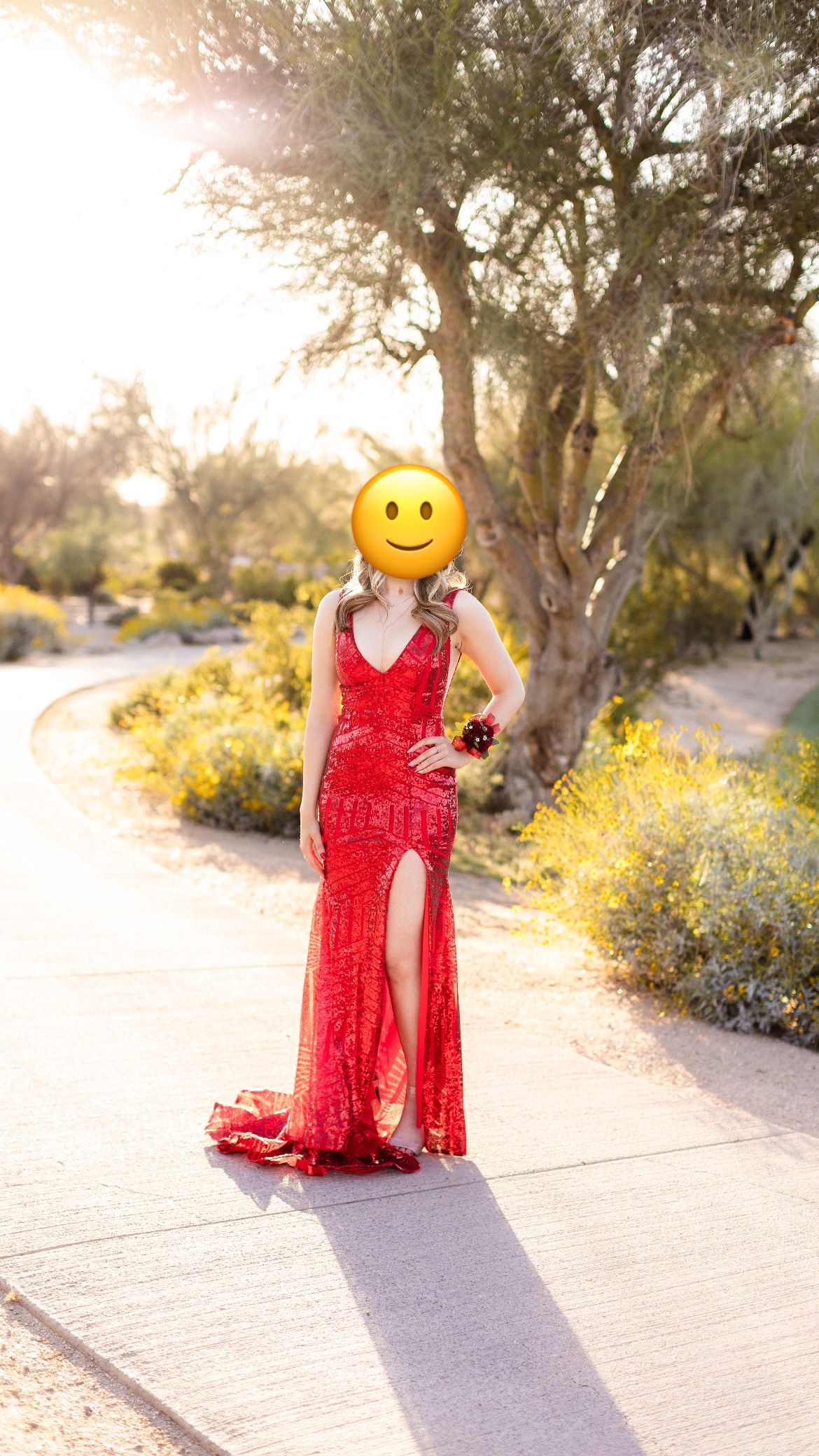 Formal Red Sequin Dress