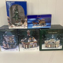 Vintage Christmas Lighted Houses