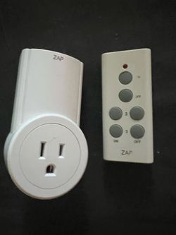 Etekcity Wireless Remote Control Electrical Outlet Switch for Household Appliances, Wireless Remote Light Switch, White (Learning Code, 1Rx-1Tx)
