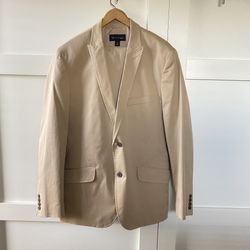 INC International Concepts Men’s 2 Piece Suit Beige Blazer & Pants slacks Macy’s 