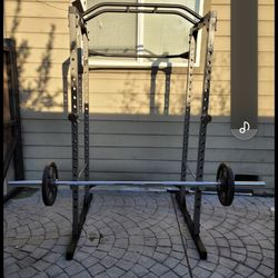 Squat Bench 💪 press rack 💪 n weights