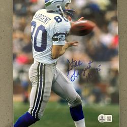 Steve Largent 8x10 Signed - Beckett Authentication 