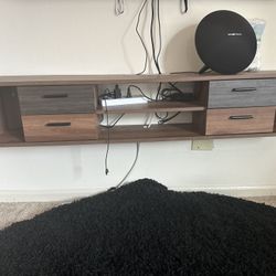 Solid 66'' Wall Mounted Media Console