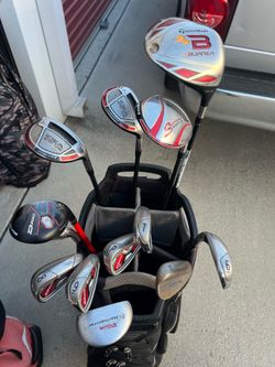 Full set of golf clubs