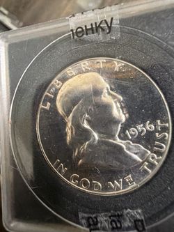 1956 Proof Franklin Half Dollar MS++ [Low Mintage 669,384]