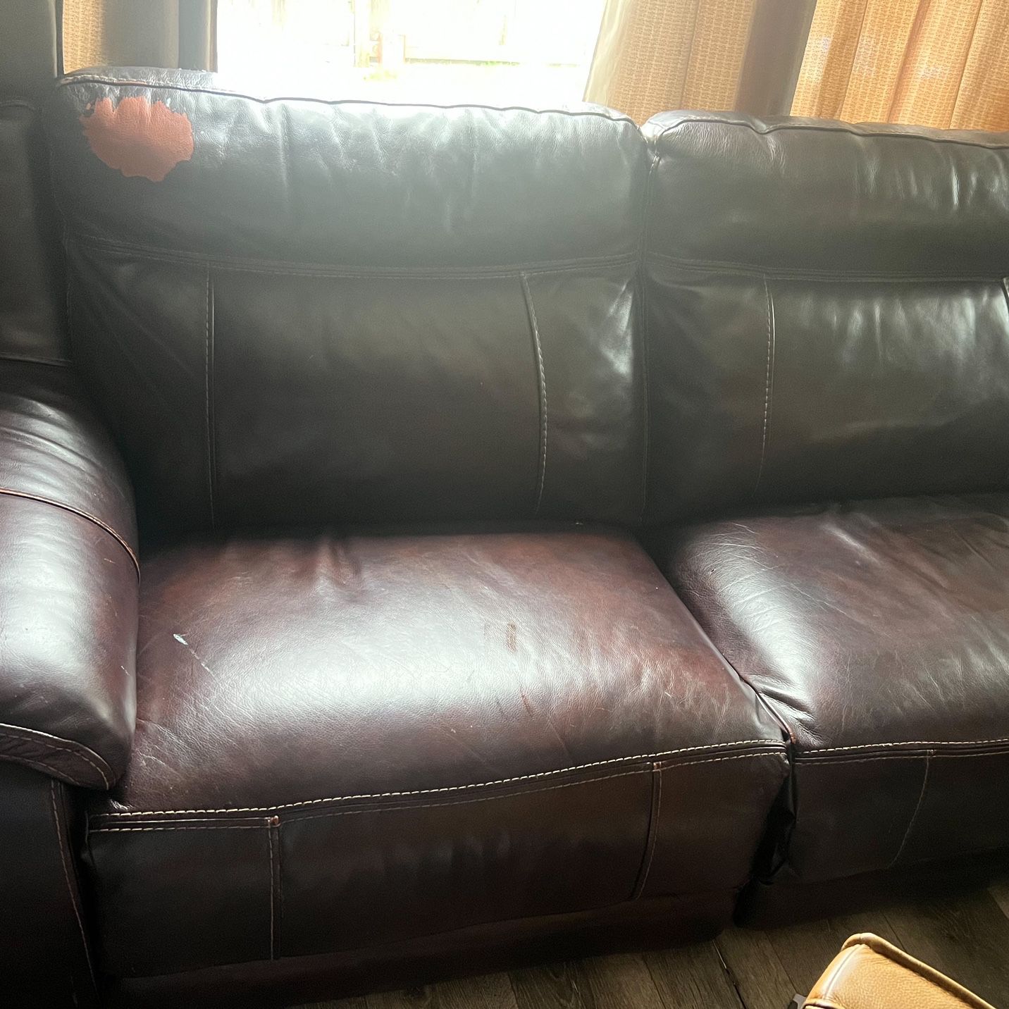 Free Leather Sofa Recliner And Loveseat!