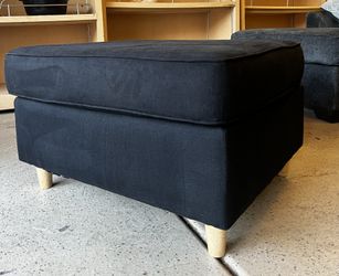 Black Ottoman Brand New 