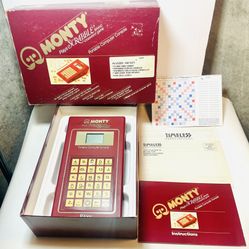 Vintage 1982 Ritam Vintage Monty Plays Scrabble Portable Computer Console 