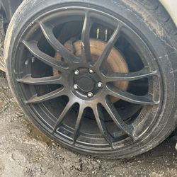 Good tires and rims came off of a Subaru