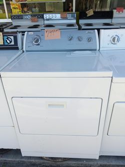 Whirlpool Dryer white super size heavy duty clean . Warranty . Delivery available . 2203 Fowler st . Ft. Myers 33901